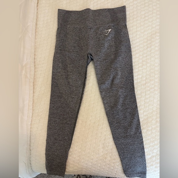 Gymshark Grey Marl Leggings - Picture 2 of 5